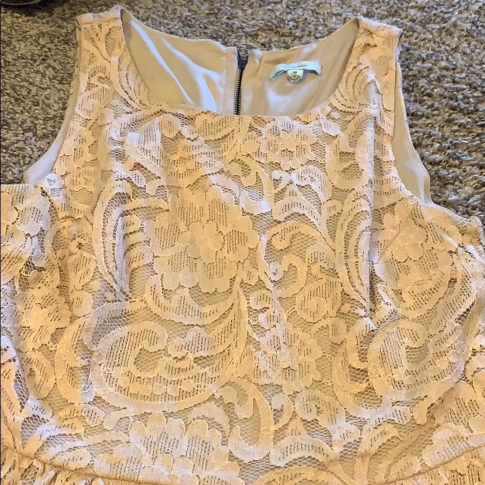Gently used cream dress